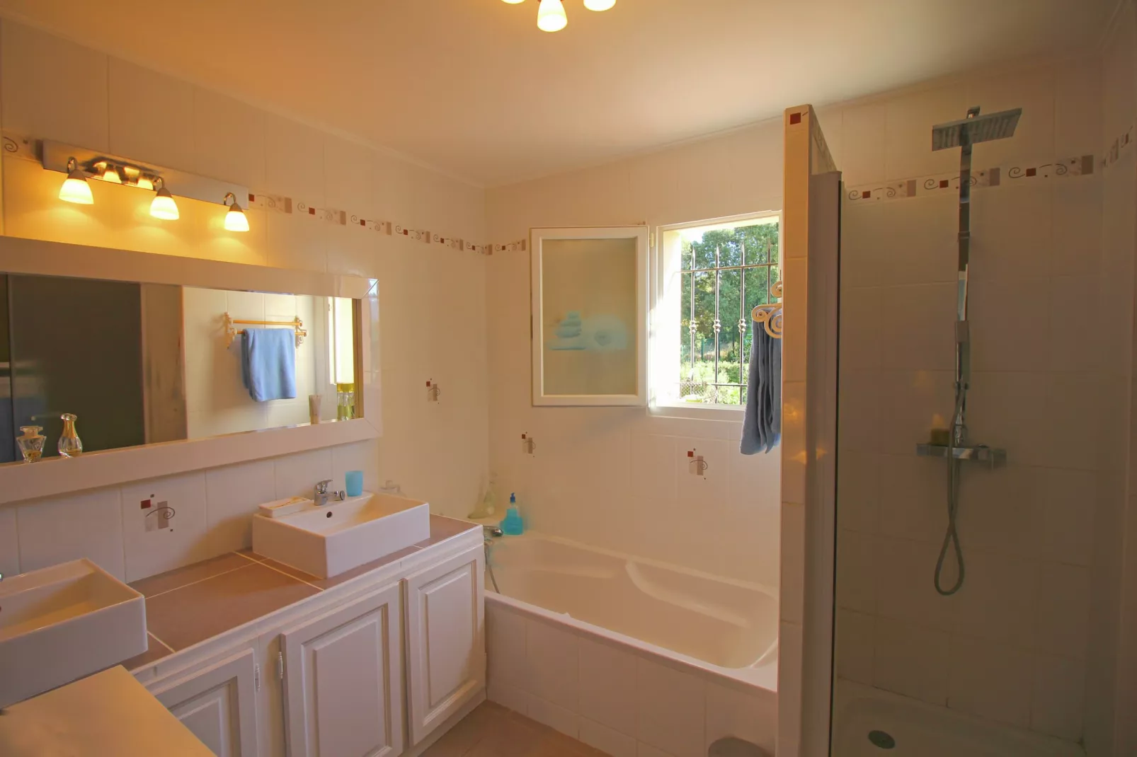 Prachtig vakantiehuis met privézwembad-Badkamer