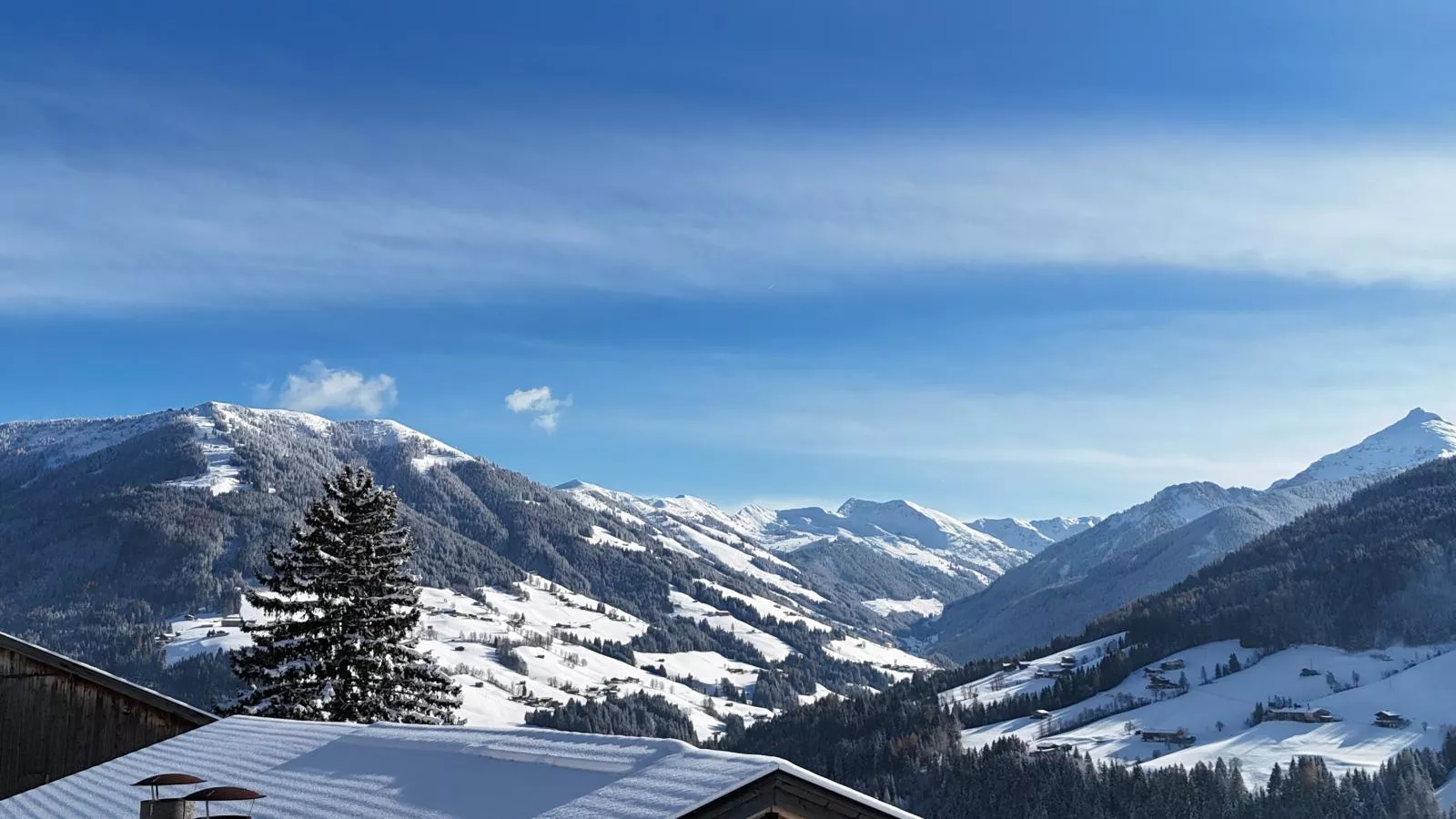 Tirola Hütte-Uitzicht winter