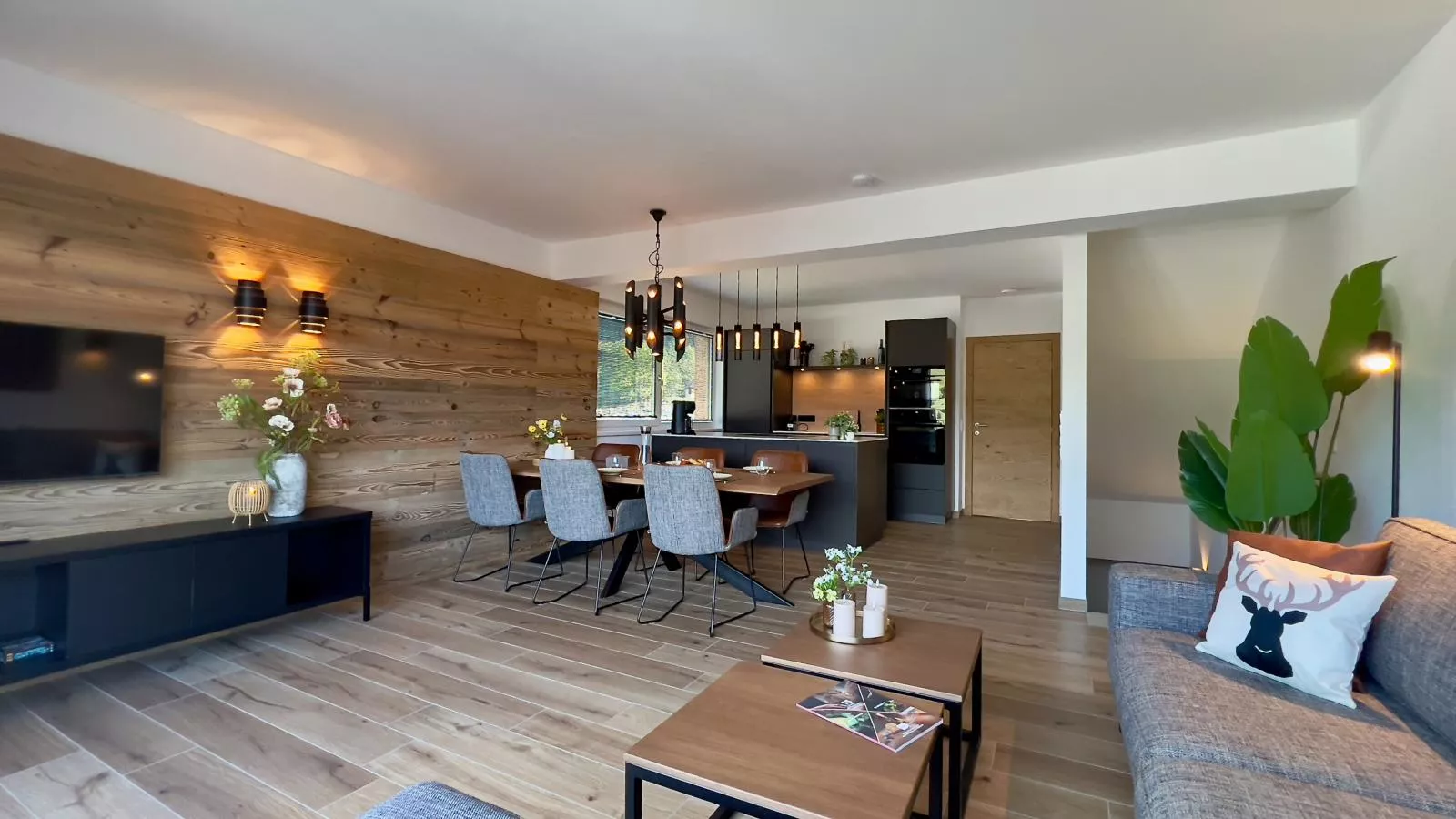 Grebenzen Lodge Starnberg 60A-Woonkamer