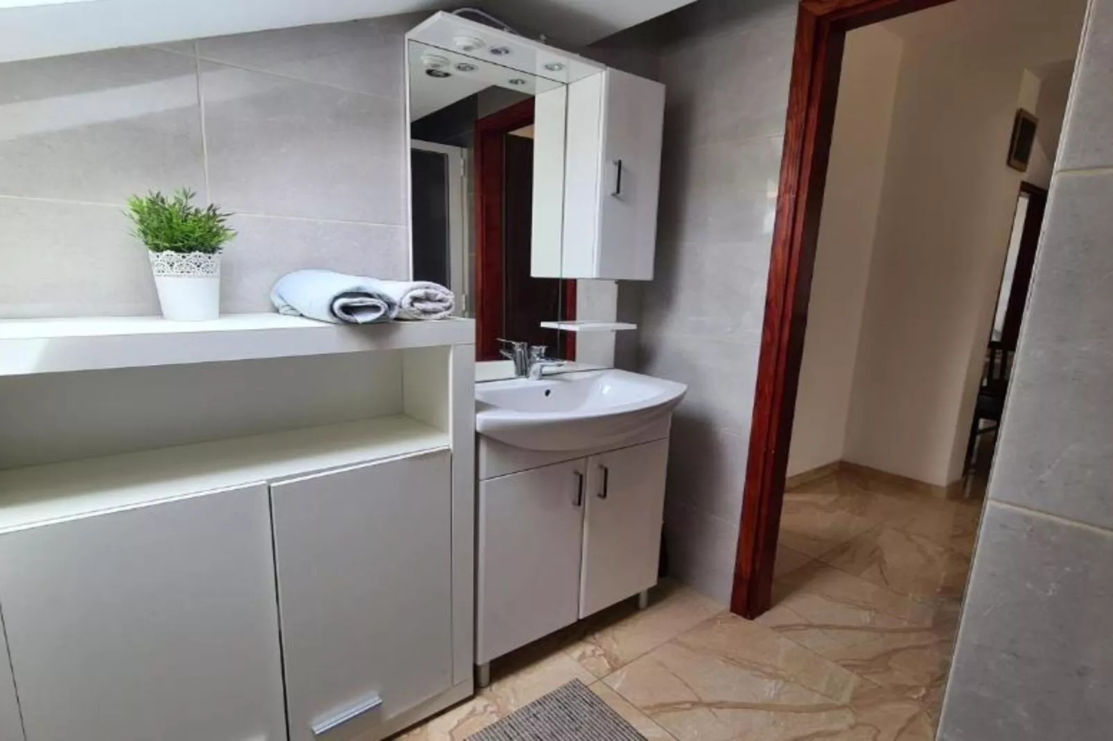 Apartment with One Bathroom-Badkamer