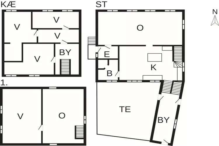 5 sterren vakantie huis in Svaneke-Plattegrond