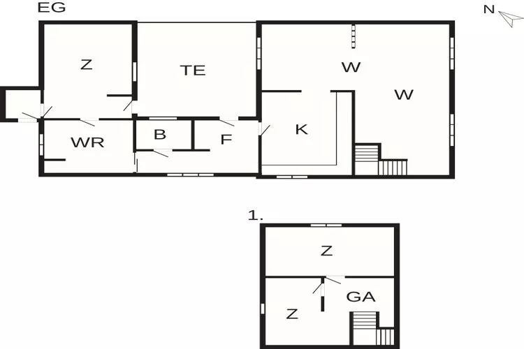 5 sterren vakantie huis in Hasle-Plattegrond