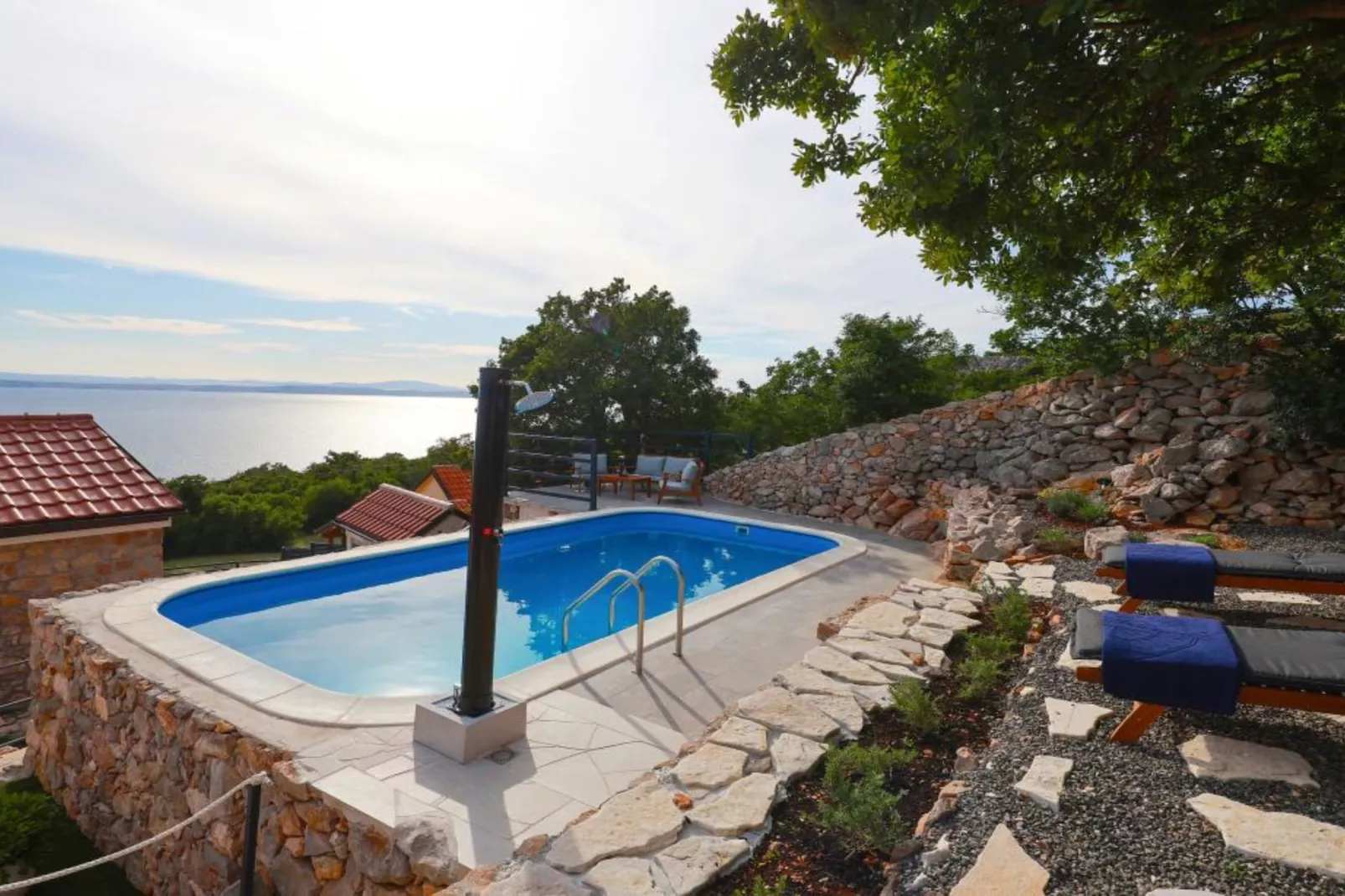 Ana’s Stone House Jurčić Kalić with the Pool-Zwembad