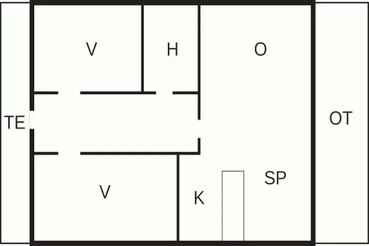 6 Personen vakantie huis in Herning-Plattegrond