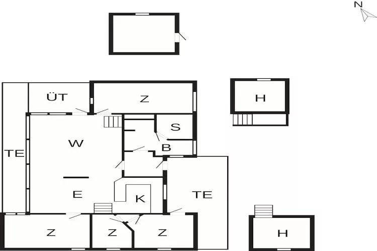 5 sterren vakantie huis in Pandrup-Plattegrond