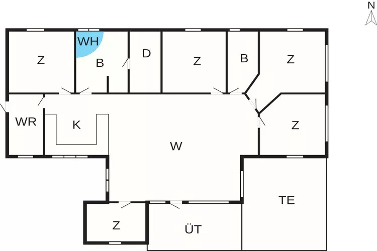 5 sterren vakantie huis in Græsted-Plattegrond