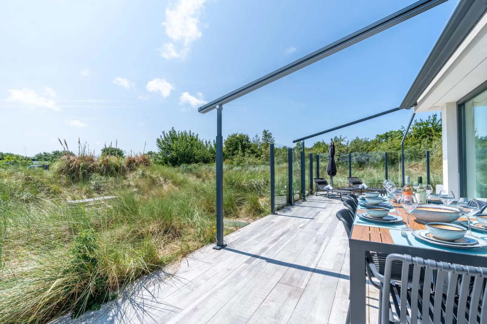 Strandvilla Hygge-Terrasbalkon