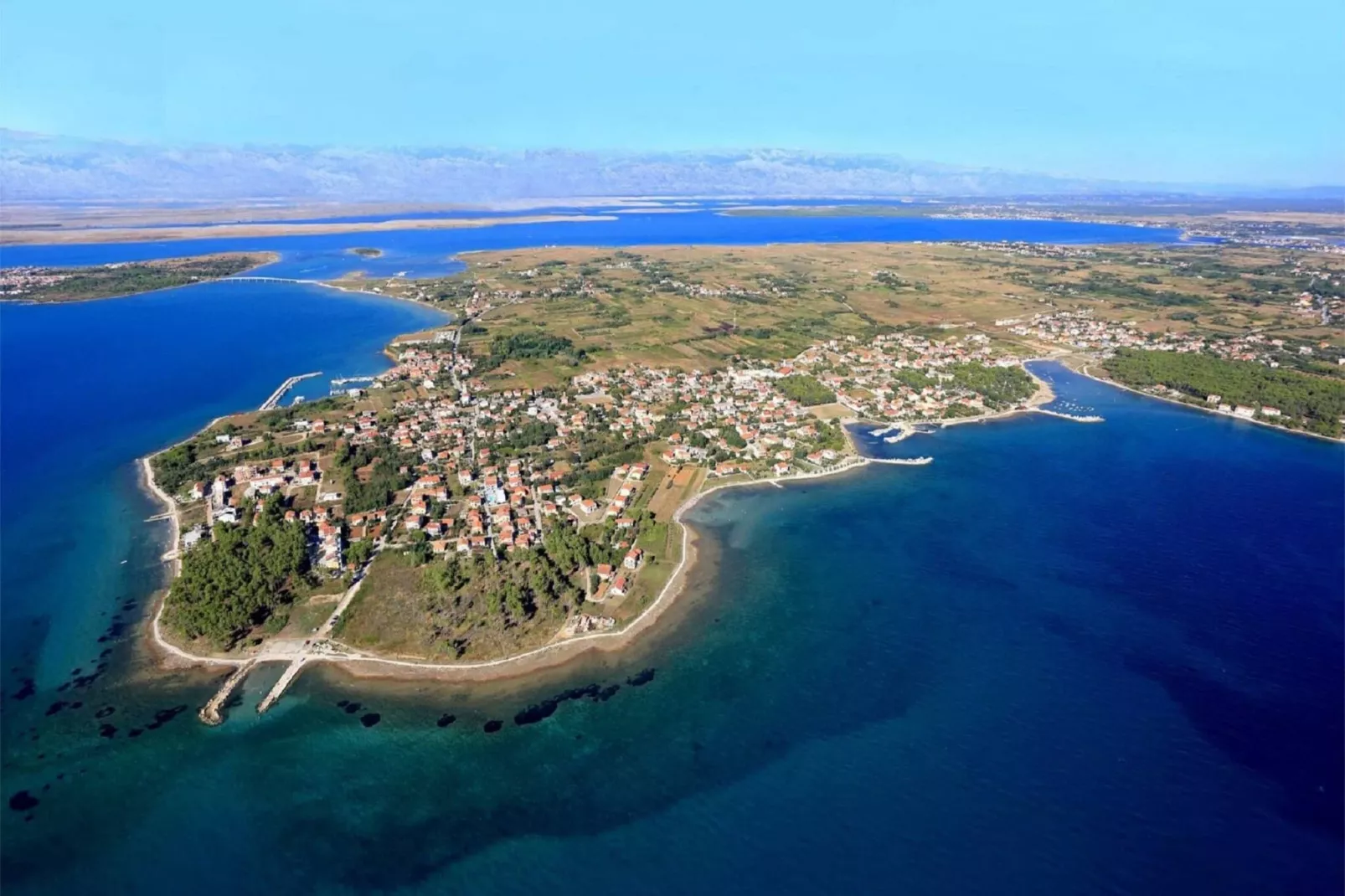 Sea view apartment Privlaka-Gebieden zomer 20km