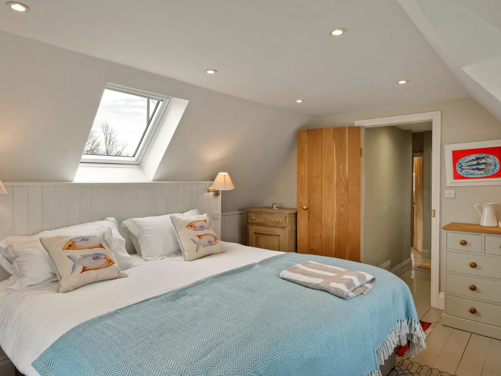 St Eval School House-Binnen