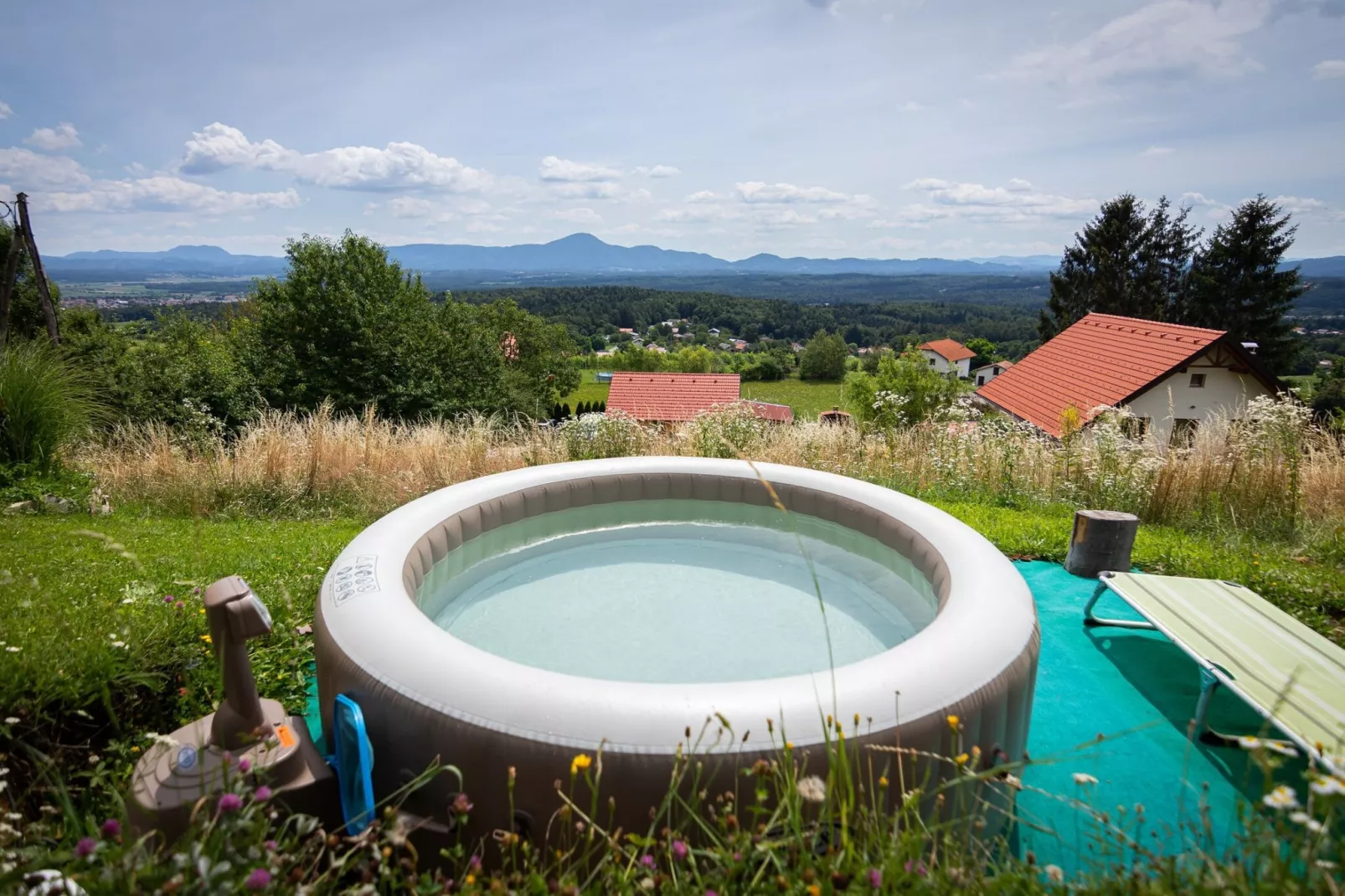 Rustic Refuge Glamping with Hot-Tub and Sauna - Double room with Terrace-Uitzicht