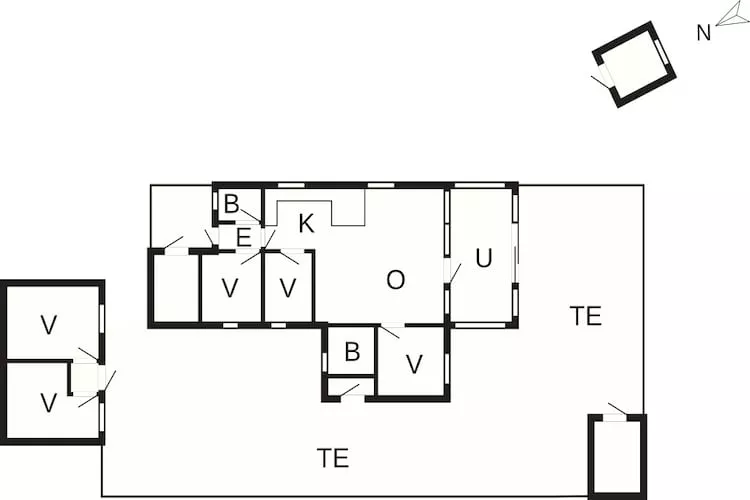 5 sterren vakantie huis in Hals-Plattegrond