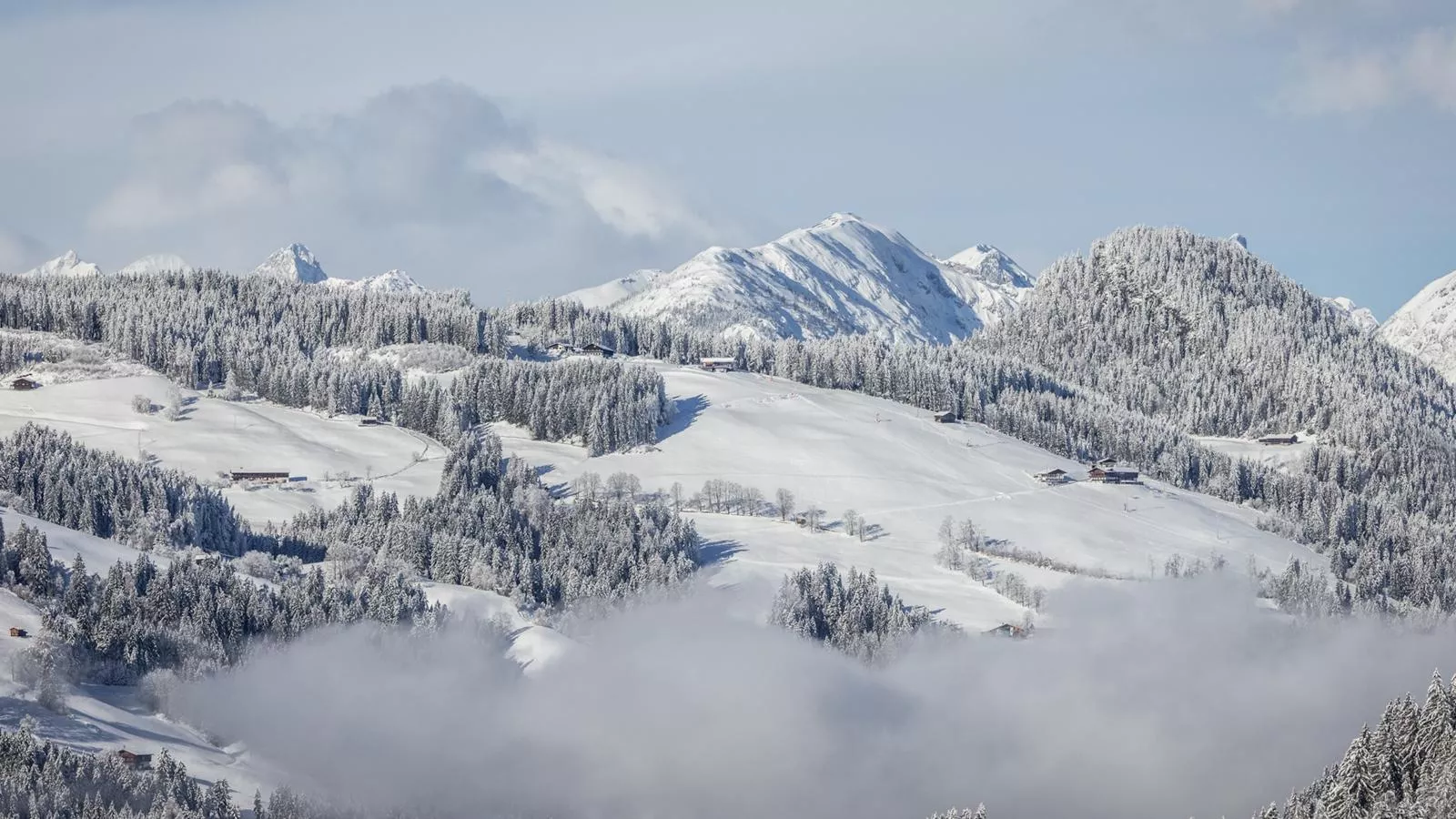 Tirola Hütte-Uitzicht winter