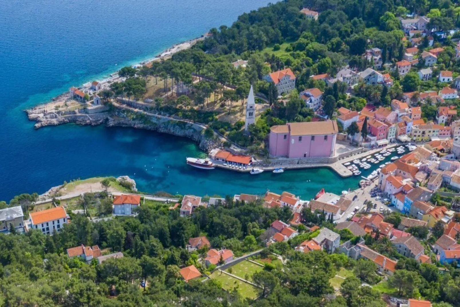 Apartments Punta, Veli Losinj-2-Raum-App., A1 (2+1), ca. 37 qm, für 3 Pers.-Gebieden zomer 20km