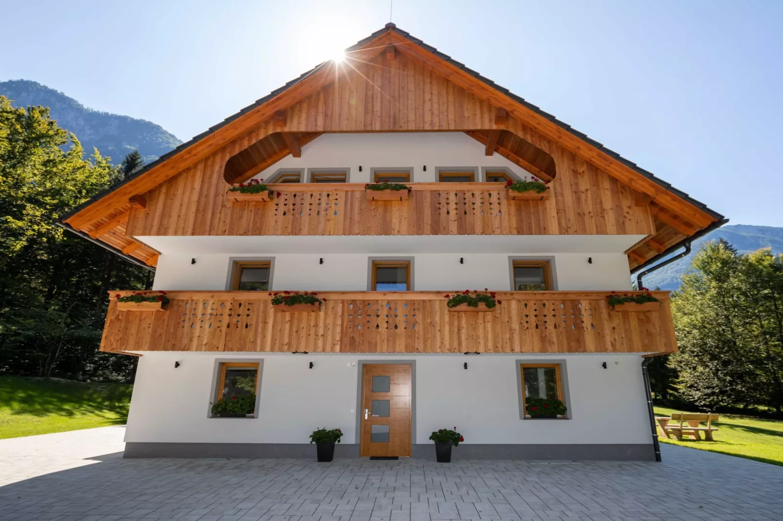 The Woodland Nook Apartments Bohinj - Standard Two Bedroom Apartment with Balcony (owner D)-Buitenlucht