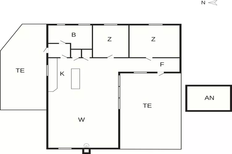 5 sterren vakantie huis in Væggerløse-Plattegrond