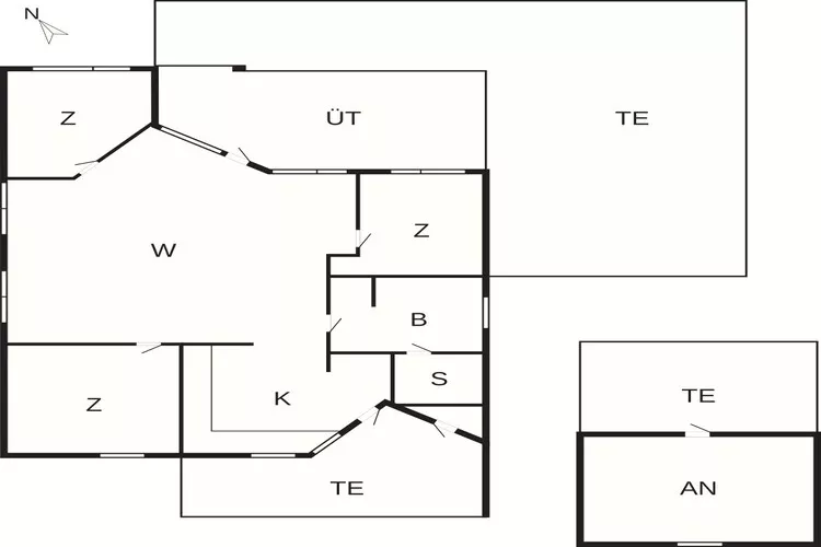5 sterren vakantie huis in Sydals-Plattegrond