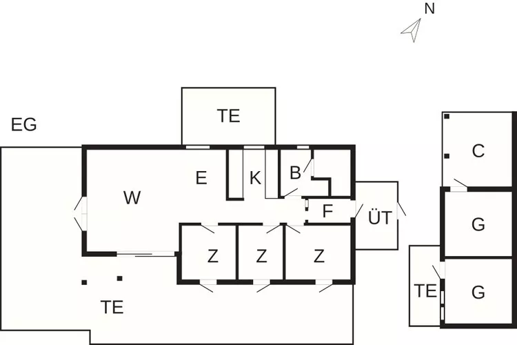 4 sterren vakantie huis in Hadsund-Plattegrond