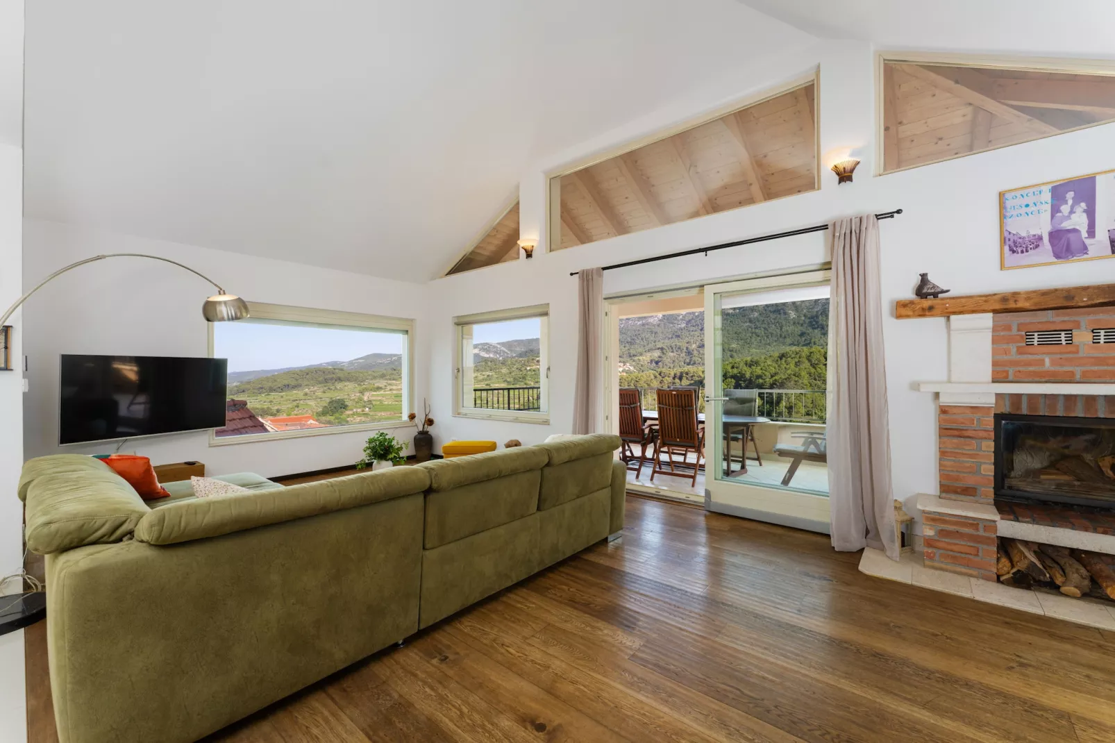 Sea view Villa Amaria-Woonkamer