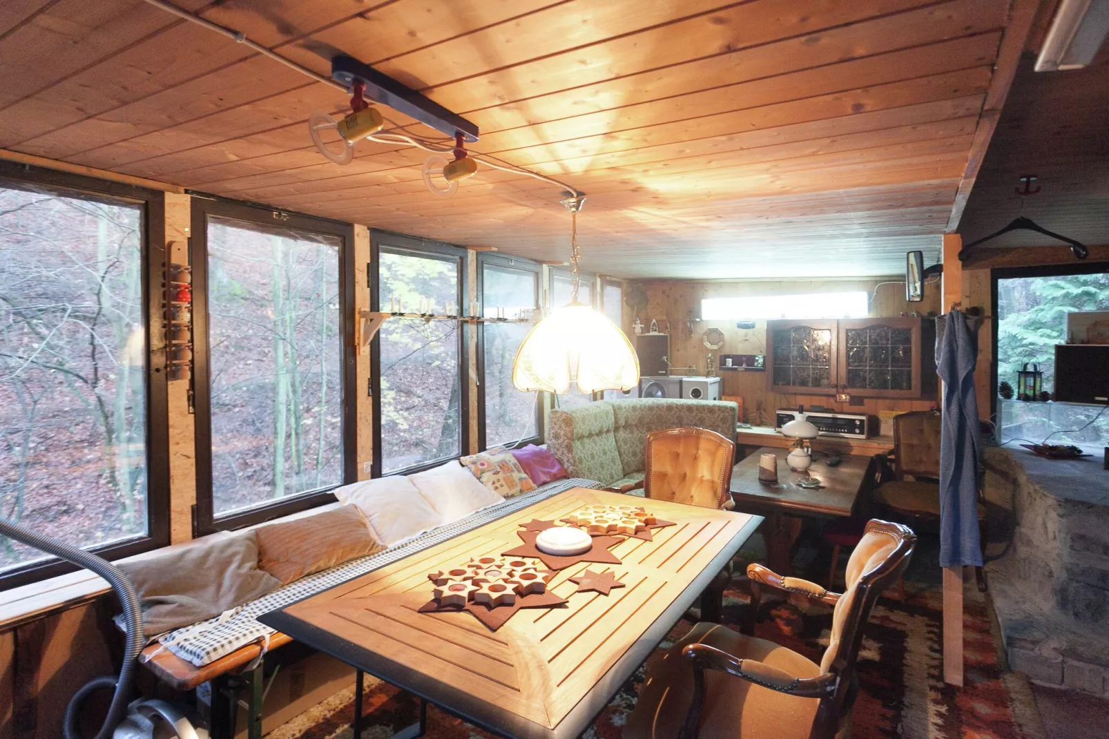 Ferienwohnung mit Kamin Am Waldrand-Faciliteiten