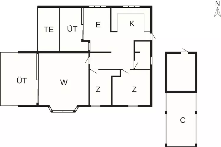 5 sterren vakantie huis in Store Fuglede-Plattegrond