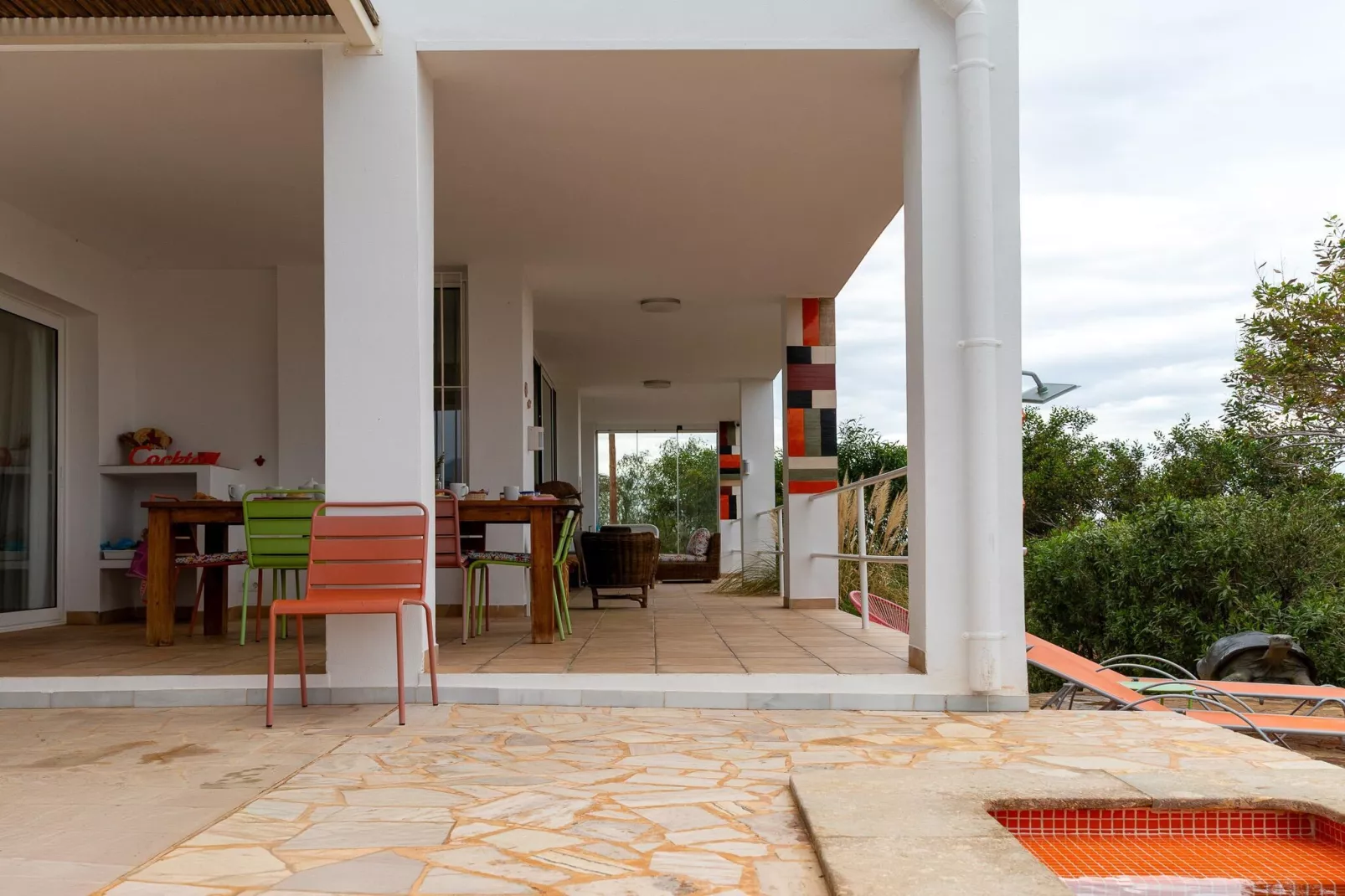 CT 385 AL - Faro's Soulrise Villa - Mojacar - Pool & Artistic Flair close to the Beach-Terrasbalkon