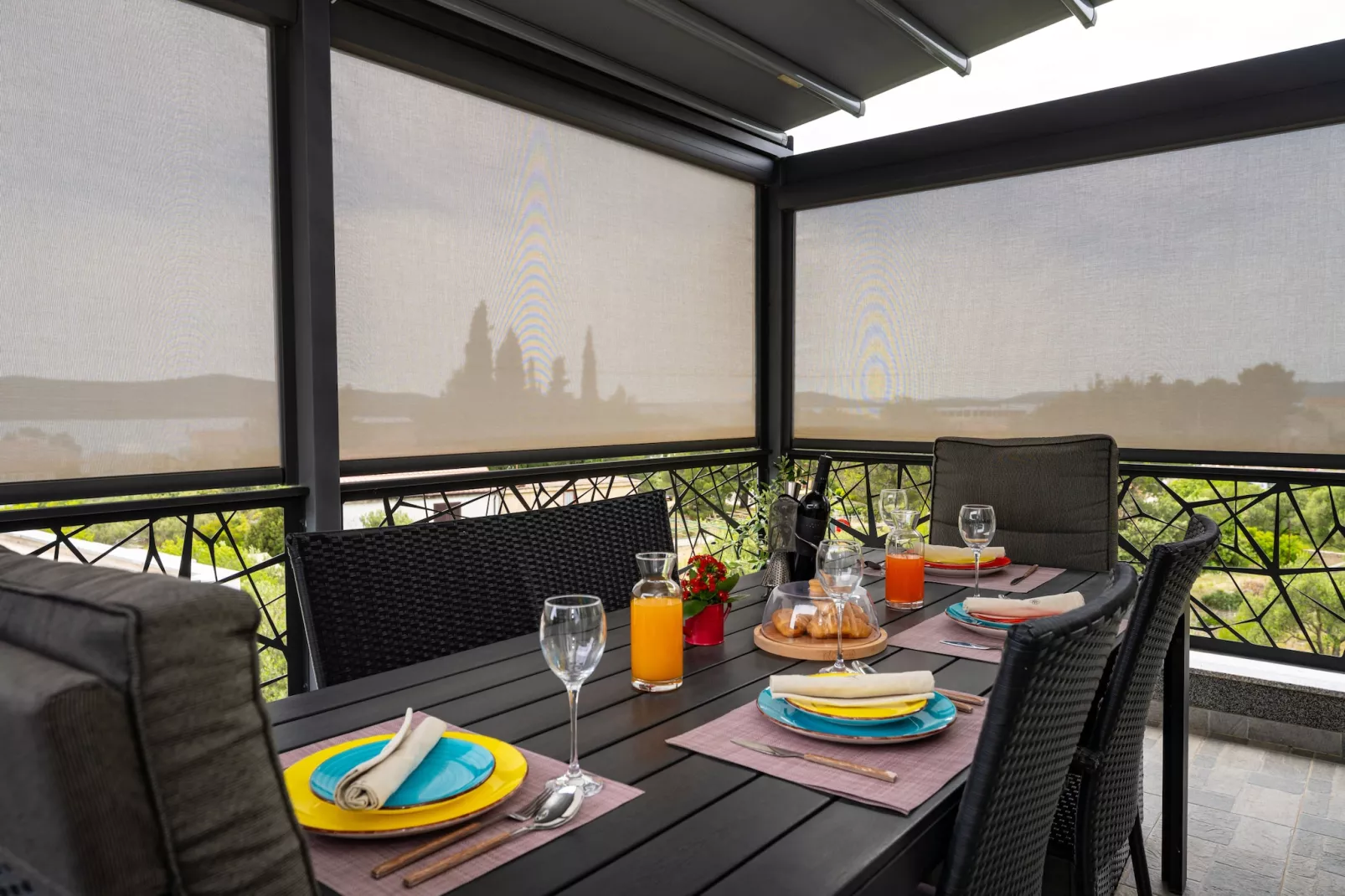 Sea view penthouse Nikita-Terrasbalkon