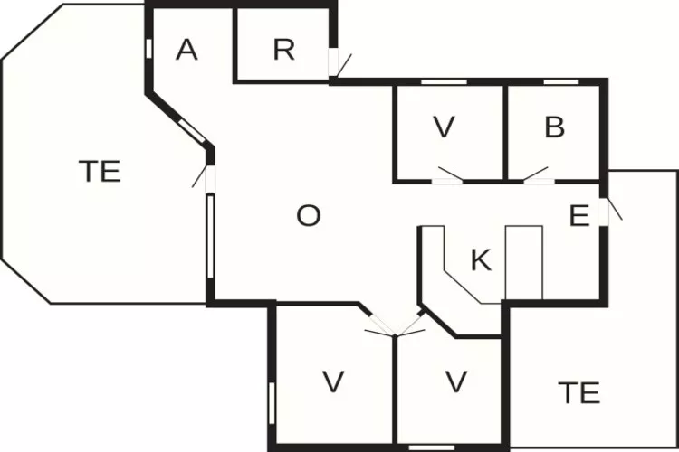 6 persoons vakantie huis in Rødby-Plattegrond