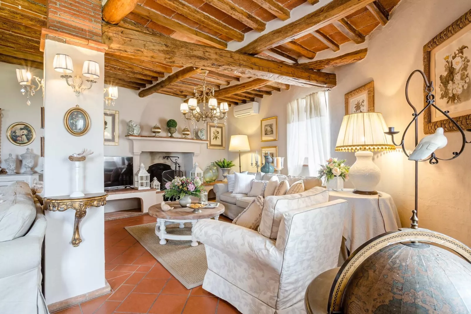 Villa Il Palagio-Woonkamer