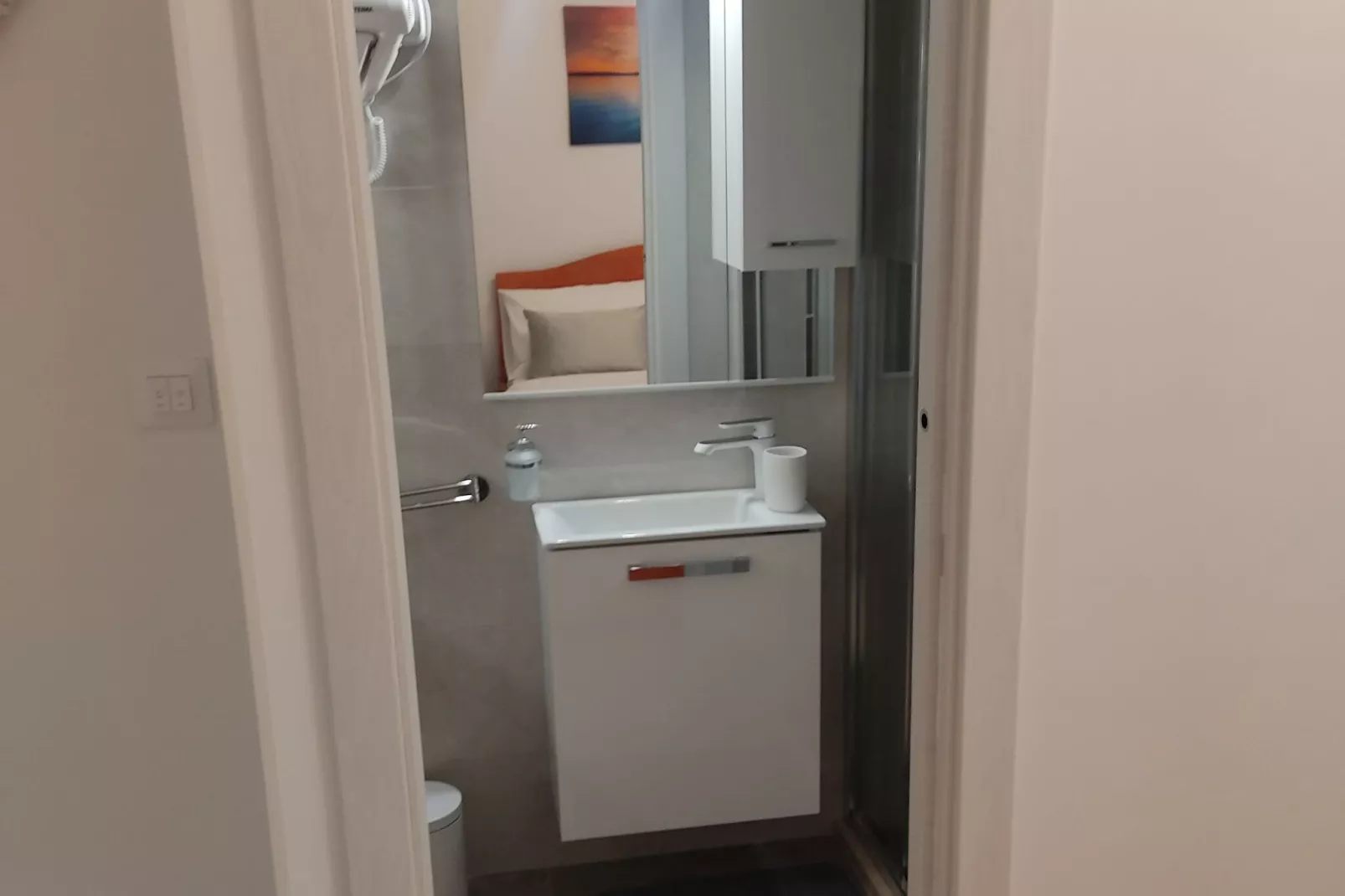 Room Porat 2 with Private Terrace - Double Bedroom with Private Terrace-Badkamer