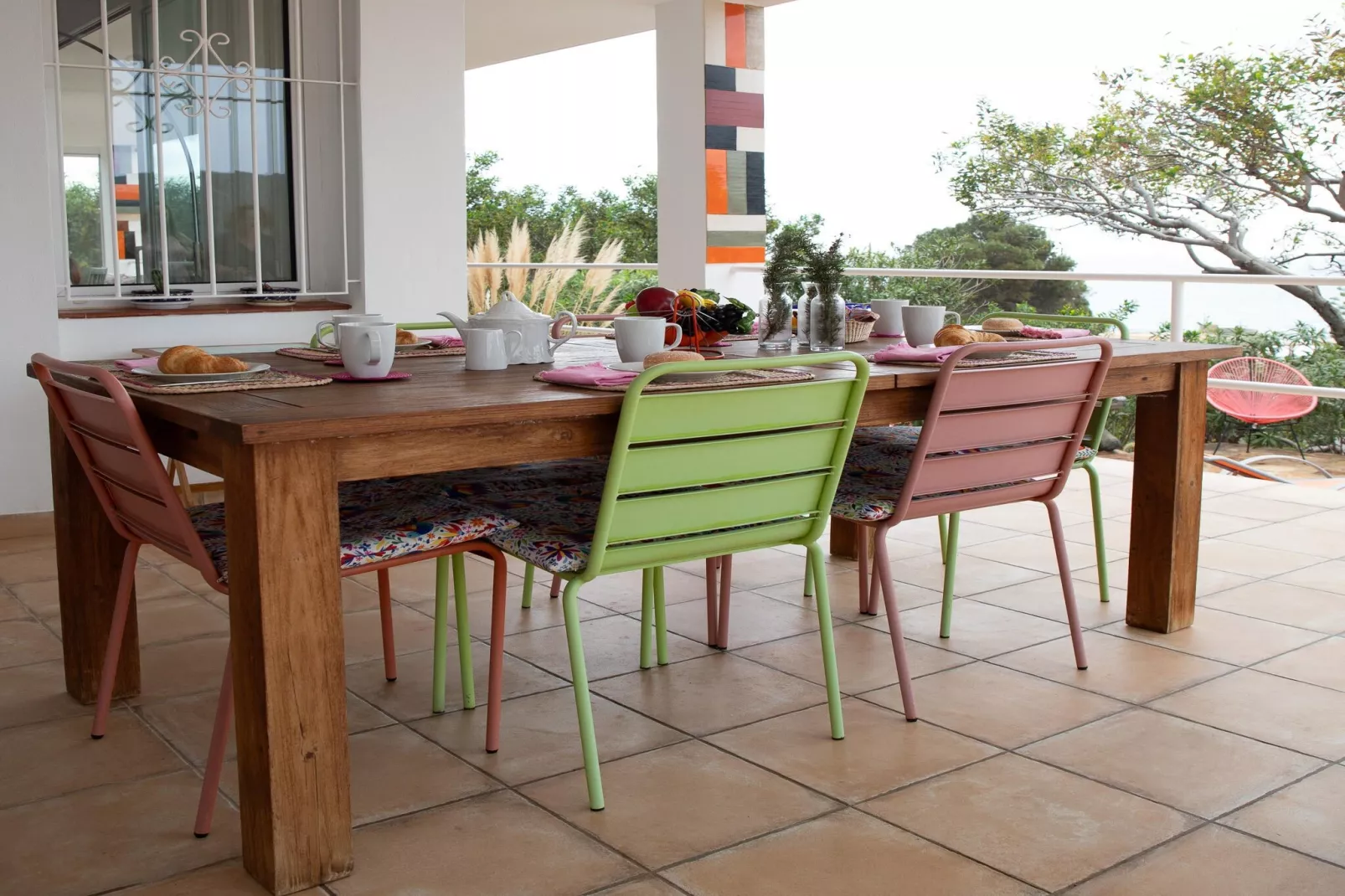 CT 385 AL - Faro's Soulrise Villa - Mojacar - Pool & Artistic Flair close to the Beach-Terrasbalkon