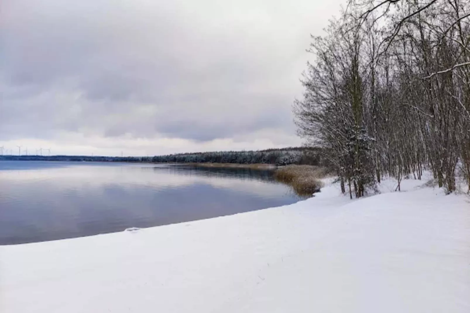 Hausboot am Gräbendorfer See-Gebieden zomer 1km