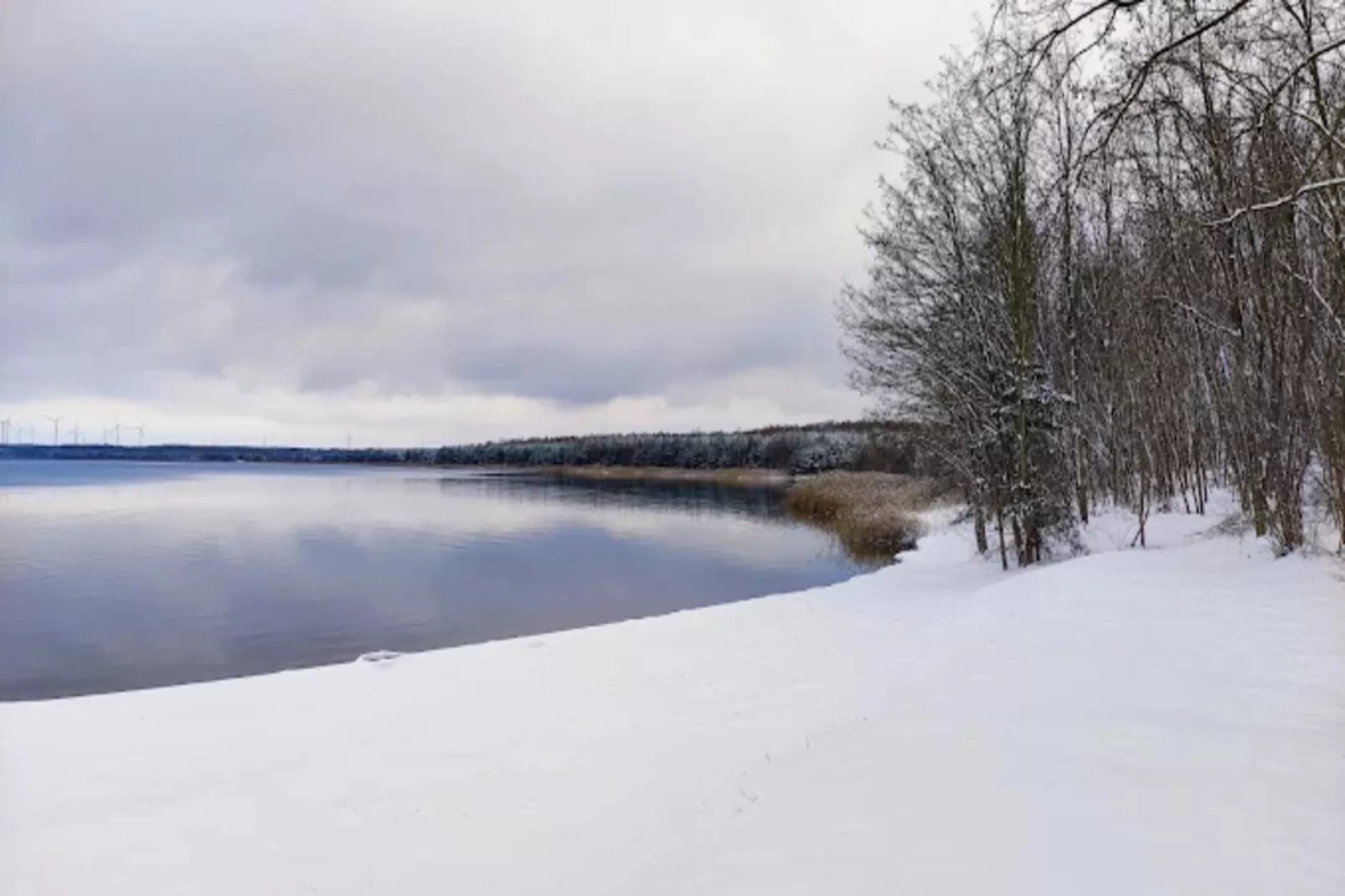 Hausboot am Gräbendorfer See-Gebieden zomer 1km