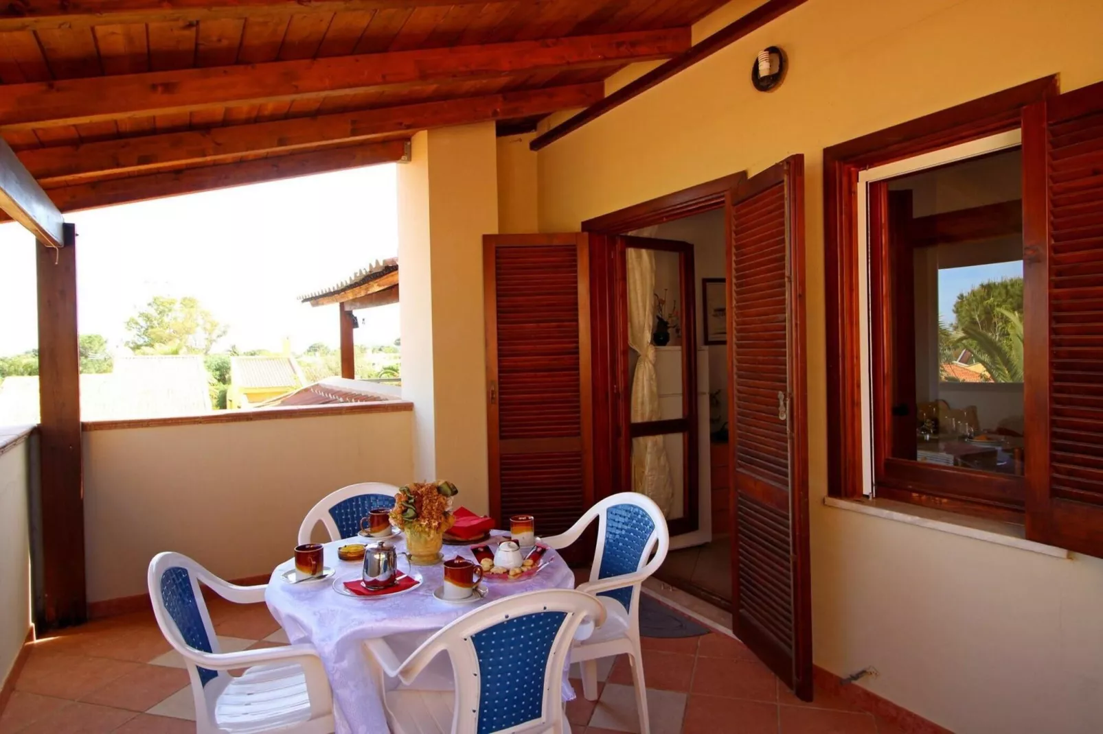 Holiday residence Costa Rei - Wohnung trilo Villetta Alba-Terrasbalkon