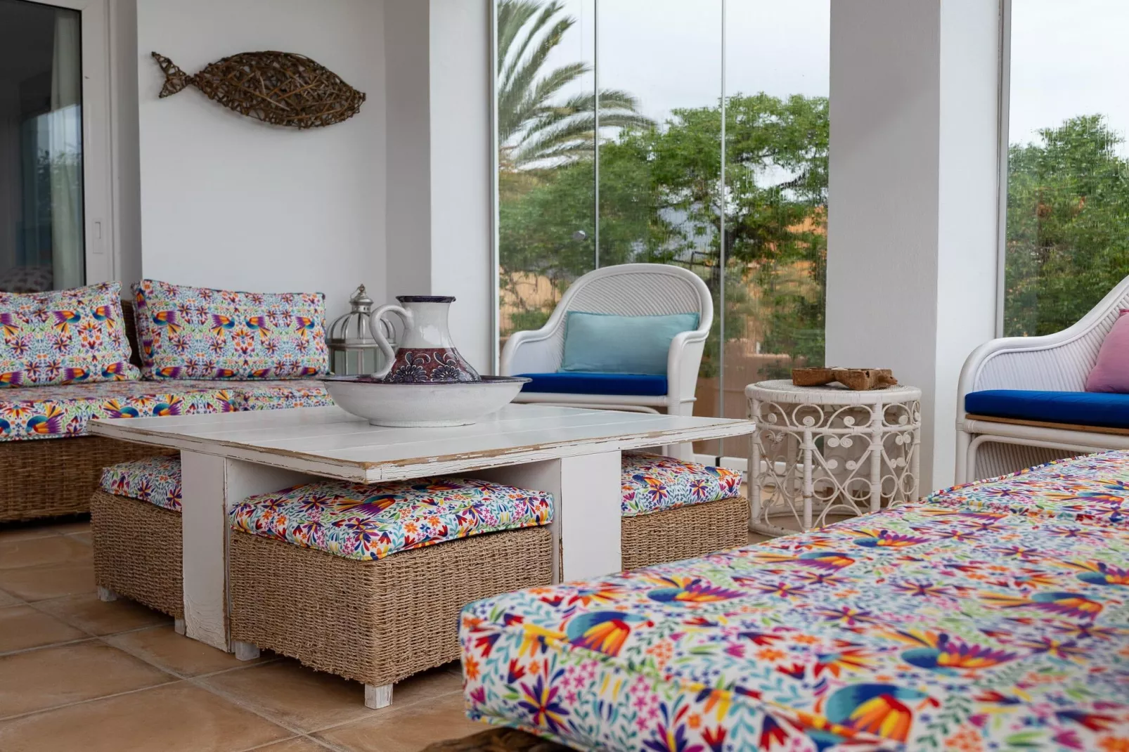 CT 385 AL - Faro's Soulrise Villa - Mojacar - Pool & Artistic Flair close to the Beach-Terrasbalkon