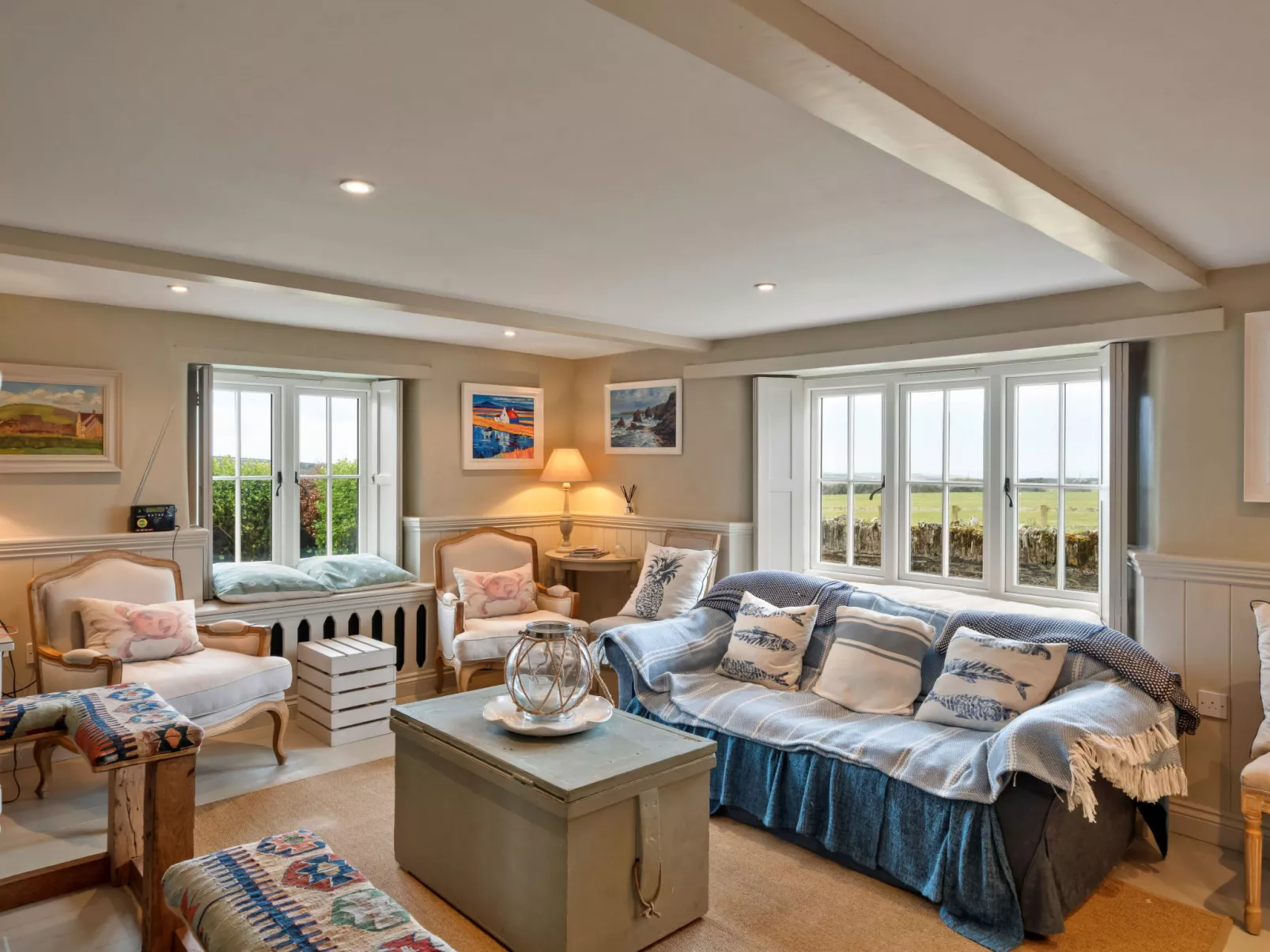 St Eval School House-Binnen