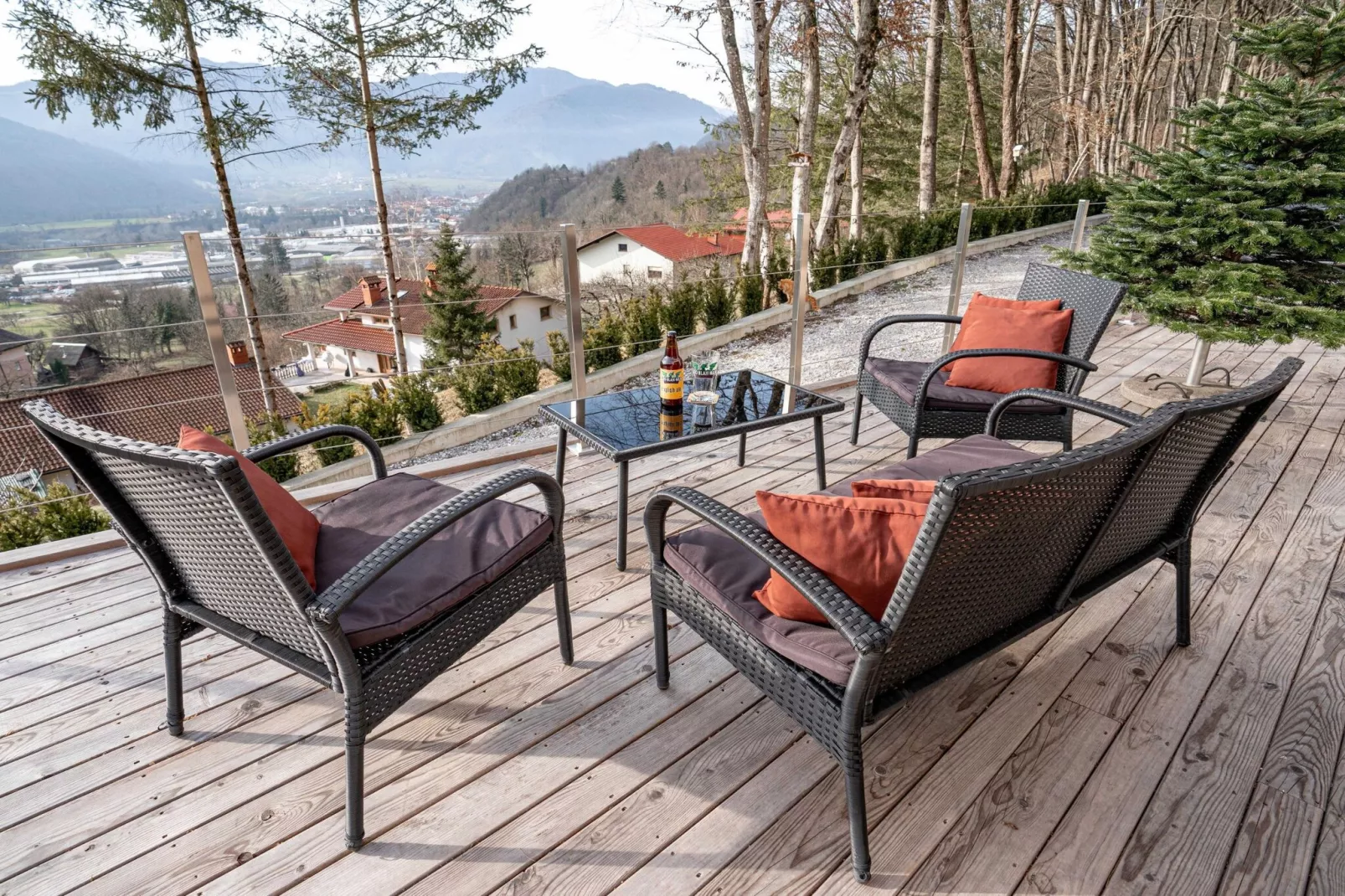 Peaceful Oasis in Nature Holiday Home with Terrace and Sauna - Three Bedroom Holiday Home with Terrace and Sauna-Terras