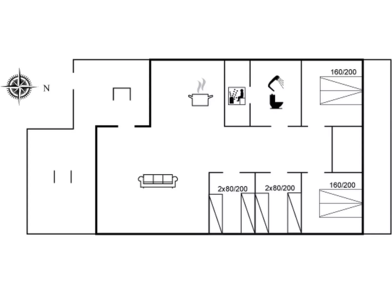 "Teoline" - 500m to the fjord-Binnen