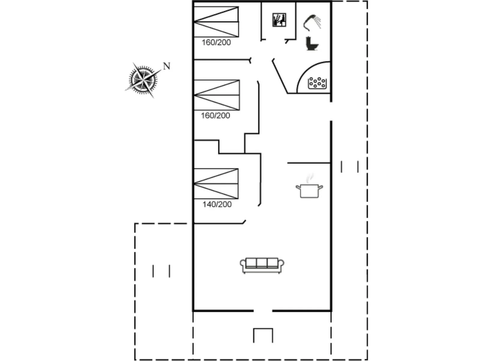 "Dagna" - 400m from the sea-Binnen