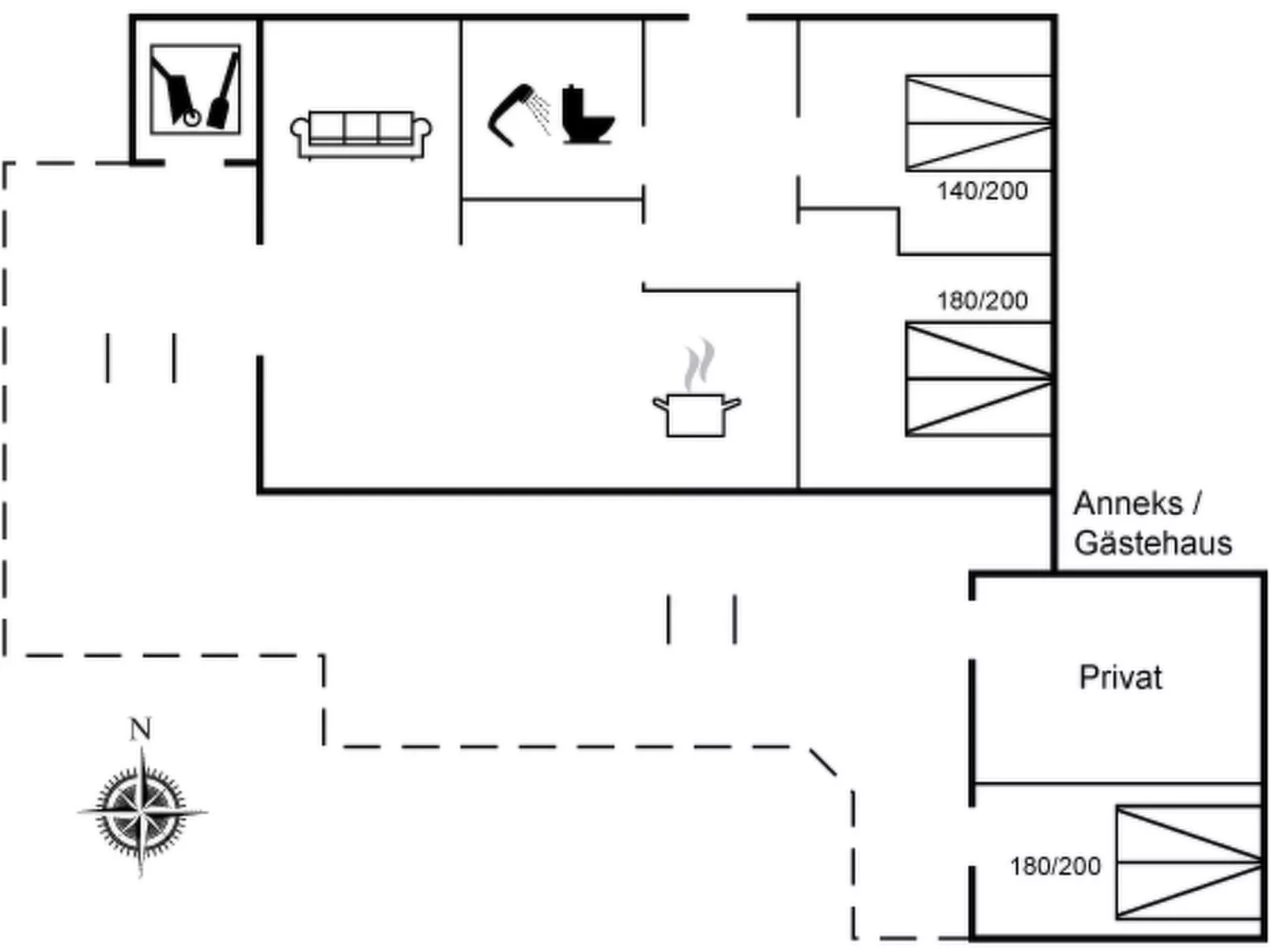 "Ingamaj" - 4km from the sea-Binnen