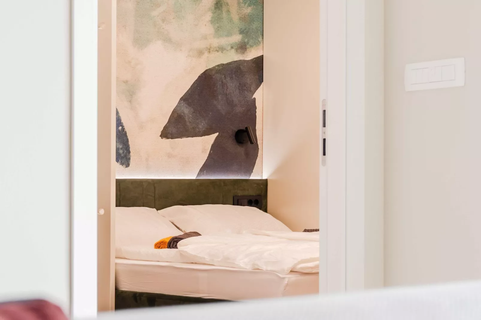 Bovec Chic Apartment with Sauna - One Bedroom Apartment with Balcony-Slaapkamer