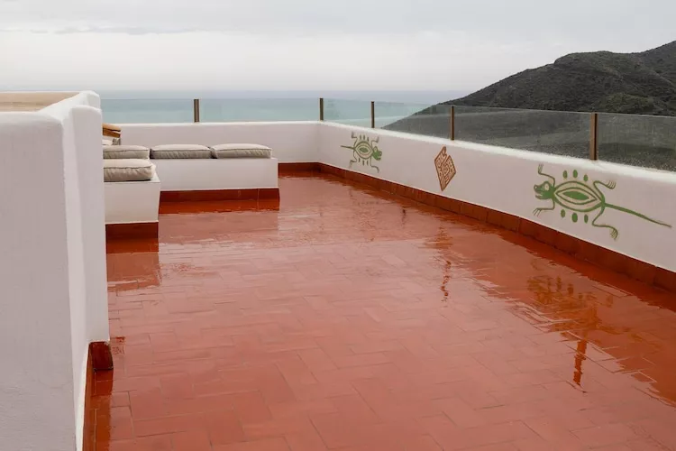 CT 385 AL - Faro's Soulrise Villa - Mojacar - Pool & Artistic Flair close to the Beach-Terrasbalkon
