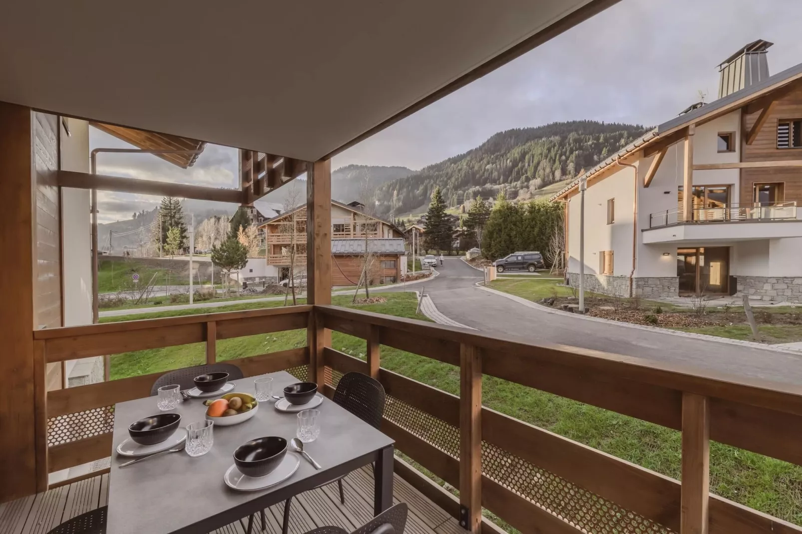 Residence L’ÉCLAT DES VÉRIAZ A48S - Uitzicht zomer