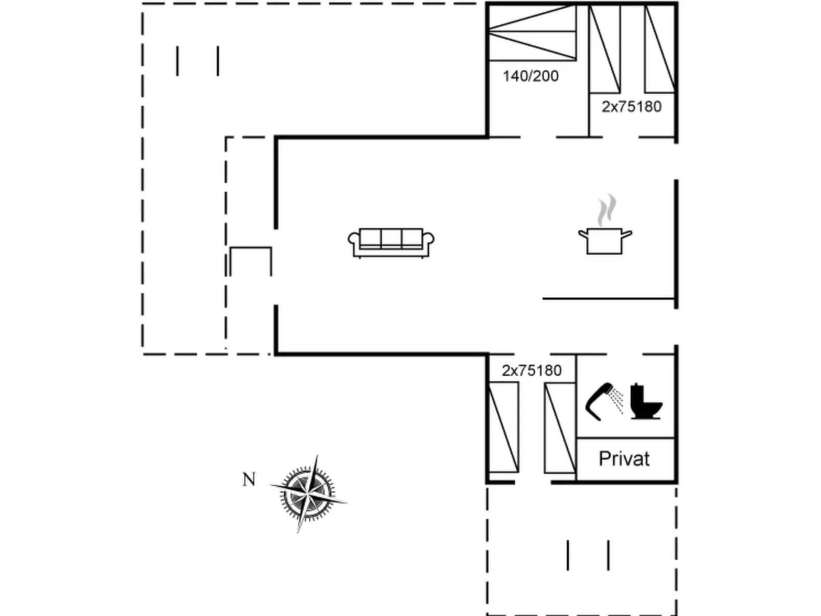 "Heike" - 1.3km from the sea-Binnen