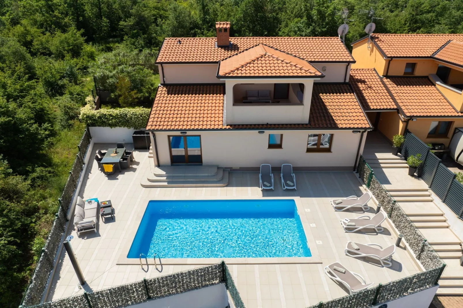 Holiday Home Mlačić - Three Bedroom Holiday Home with Pool-Uitzicht