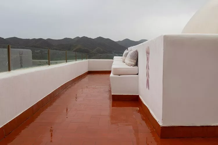 CT 385 AL - Faro's Soulrise Villa - Mojacar - Pool & Artistic Flair close to the Beach-Terrasbalkon