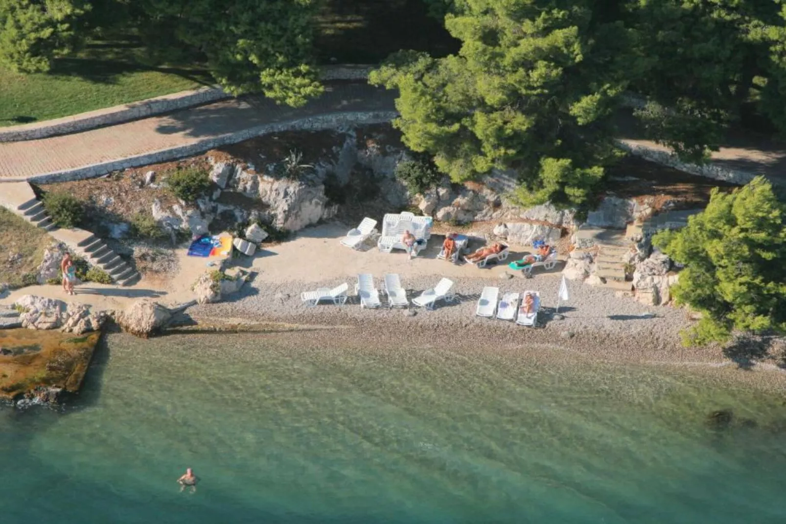 Apartment Libe with Sea View Trogir - Two Bedroom Apartment with Balcony-Buitenlucht