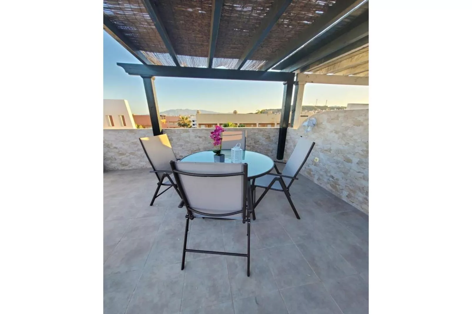 CT 351 AL - Faro's Atico Duplex con piscina privada - Vera Playa-Terrasbalkon