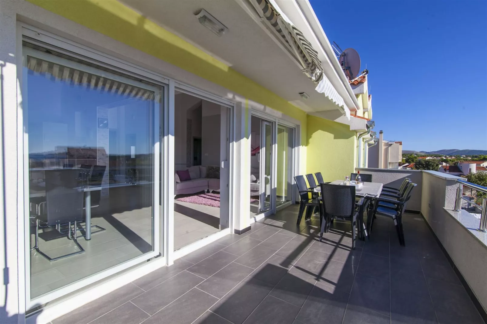 Sea view Villa Brodarica-Terrasbalkon