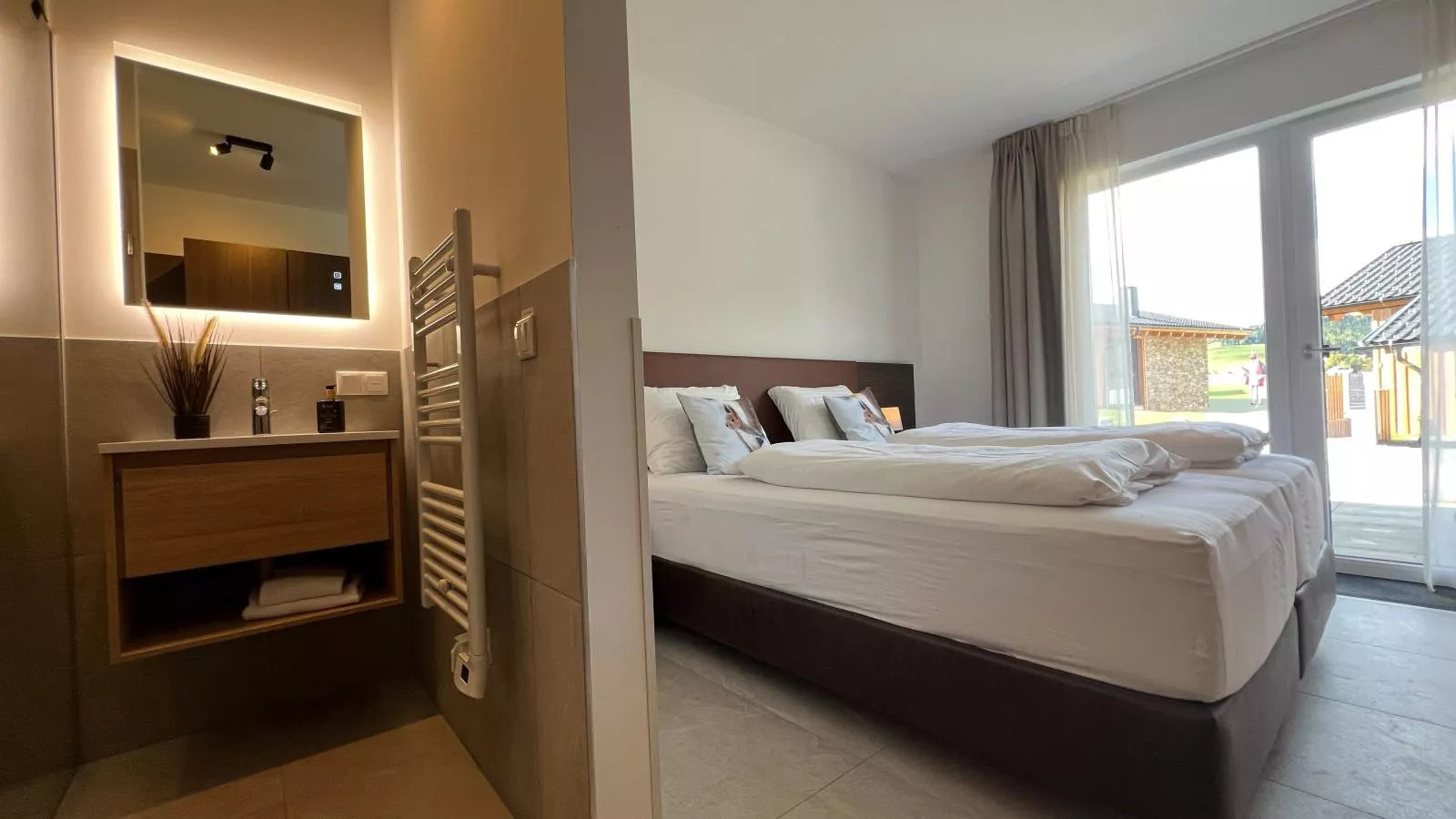 Almchalet Alpenglück-Slaapkamer