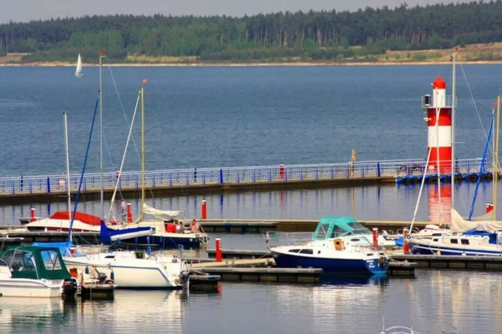 Hausboot am Bärwalder See-Gebieden zomer 5km